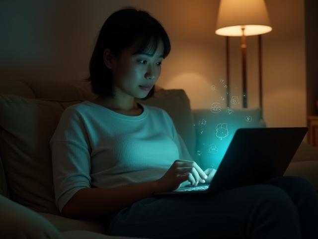 Person browsing securely on a tablet, symbolizing personal online freedom